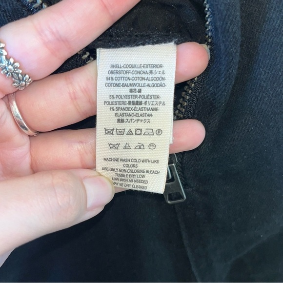 Free People Black Front Zip Overalls Size 2 - Picture 6 of 10